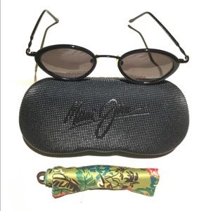 MAUI JIM LANAKAI 128-02 BLACK GRAY, NEW,  RARE!